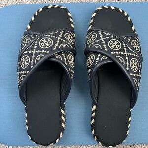 Tory Burch T monogram sandal.